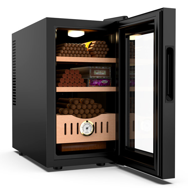 LINKEWODE 25L Electric Cigar Humidor with Cooling and Heating Function